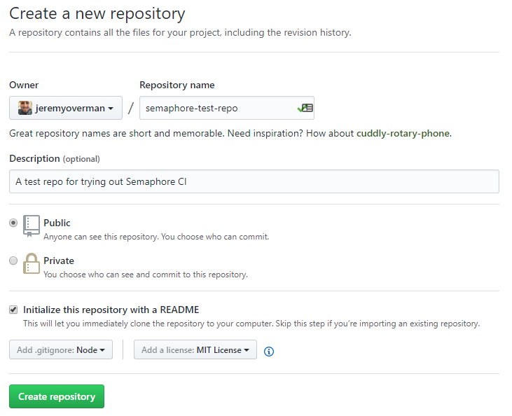 New github isse